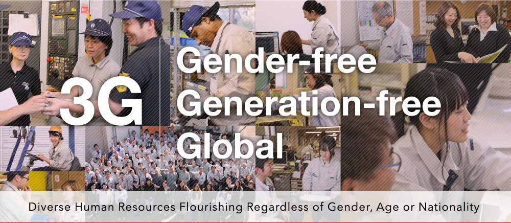 Diverse Human Resources Flourishing Regardless of Gender, Age or Nationality